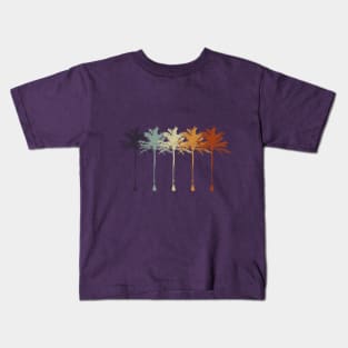 Retro Palm Trees Kids T-Shirt